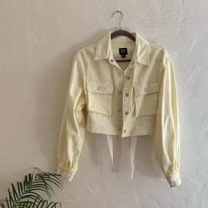 BDG PASTEL YELLOW DENIM JACKET